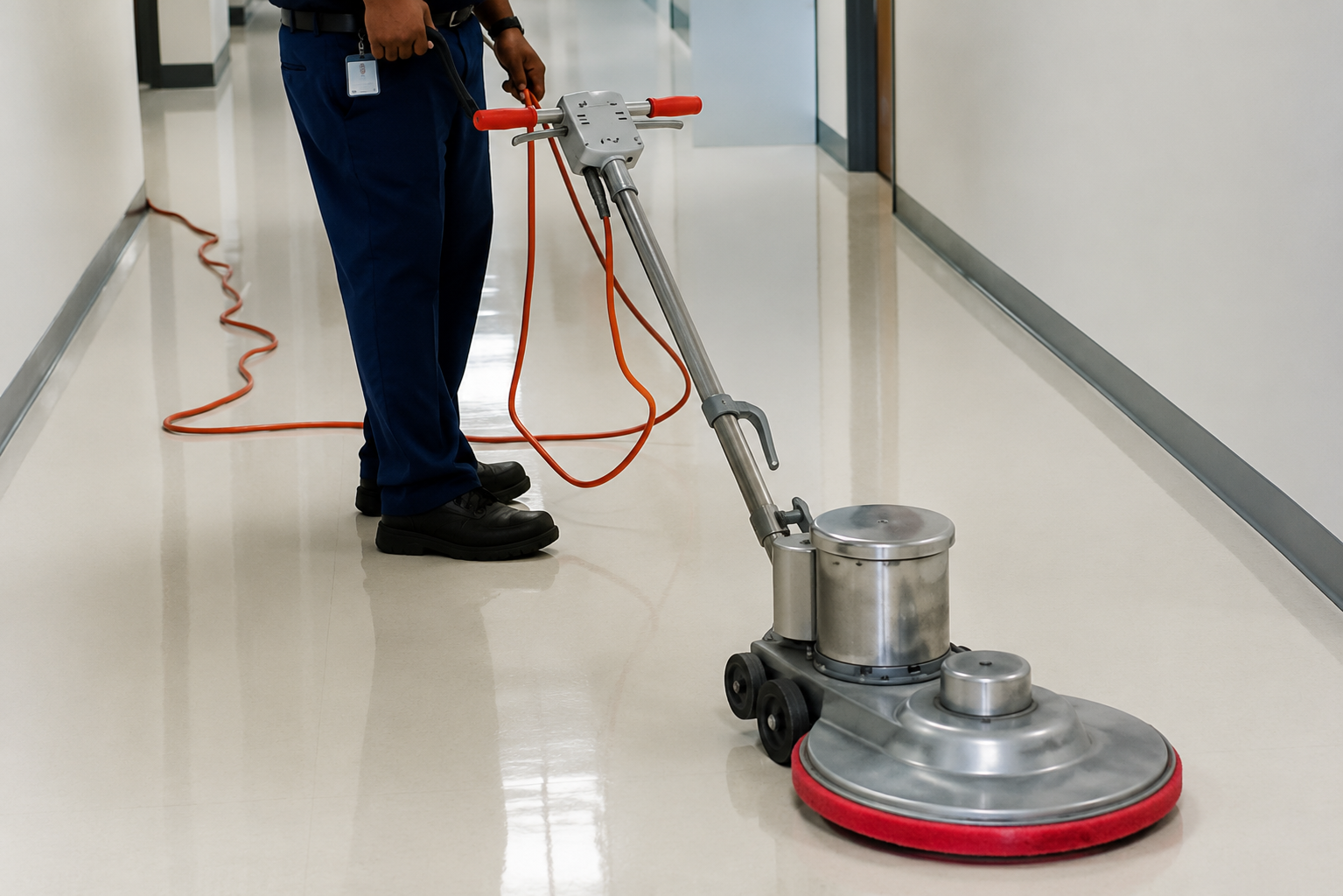 Floor Waxing & Polishing